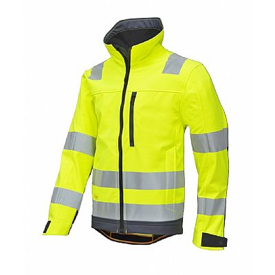 Snickers Softshell Jack AllroundWork High Visibility Cl 3 (A048020)